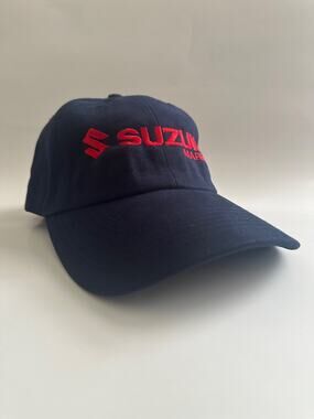 Suzuki Marine V6 300 Navy Blue Baseball Cap Hat - Embroidered Logo OSFA